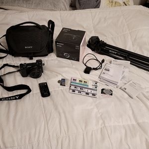 Sony a6300 camera and accessories